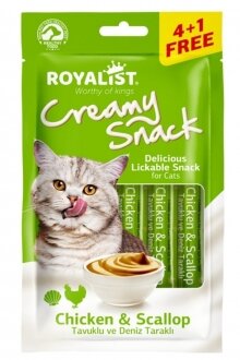 Royalist Creamy Snack Deniz Taraklı ve Tavuklu 15 gr Kedi Maması kullananlar yorumlar